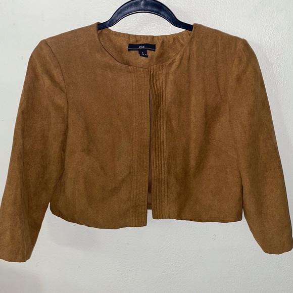 Brown Suede Like Blazer - Picture 2 of 5